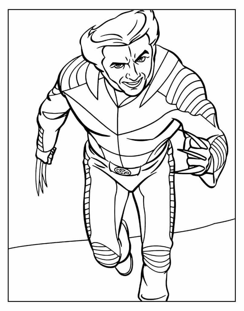 desenho para colorir de wolverine 18