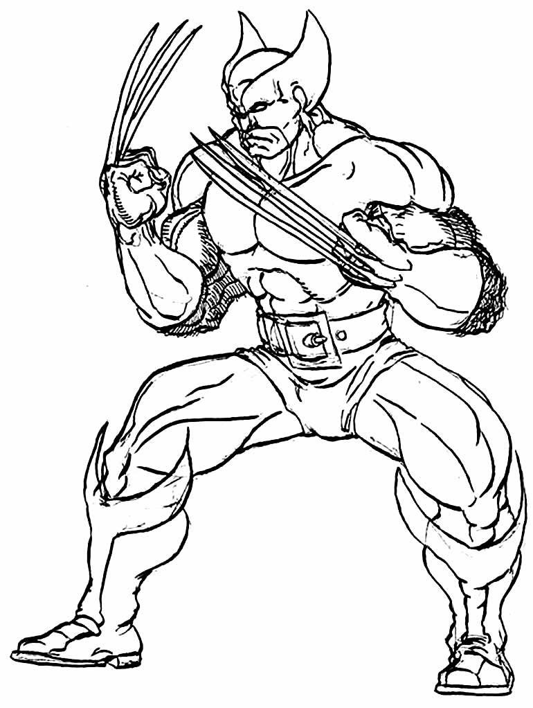 desenho para colorir de wolverine 19 desenho para colorir de wolverine 19