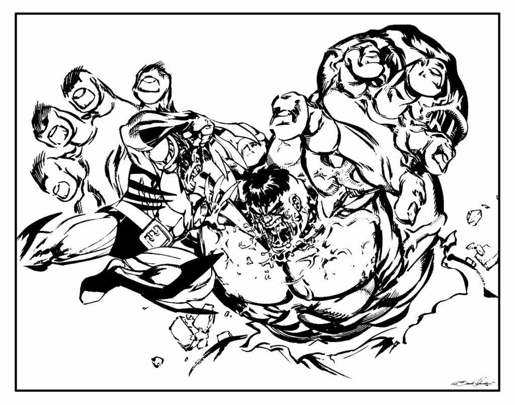 desenho para colorir de wolverine 26