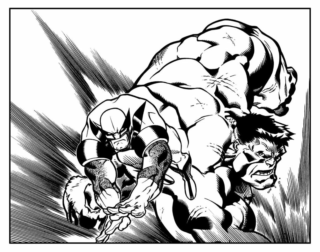 desenho para colorir de wolverine 27