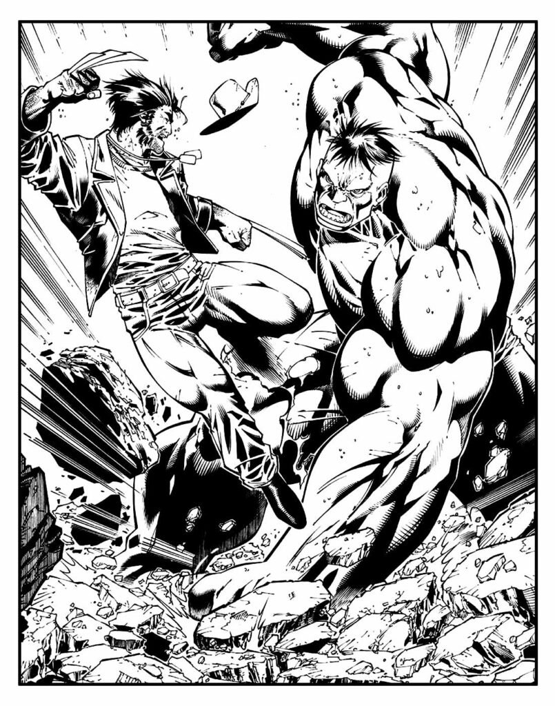 desenho para colorir de wolverine 28