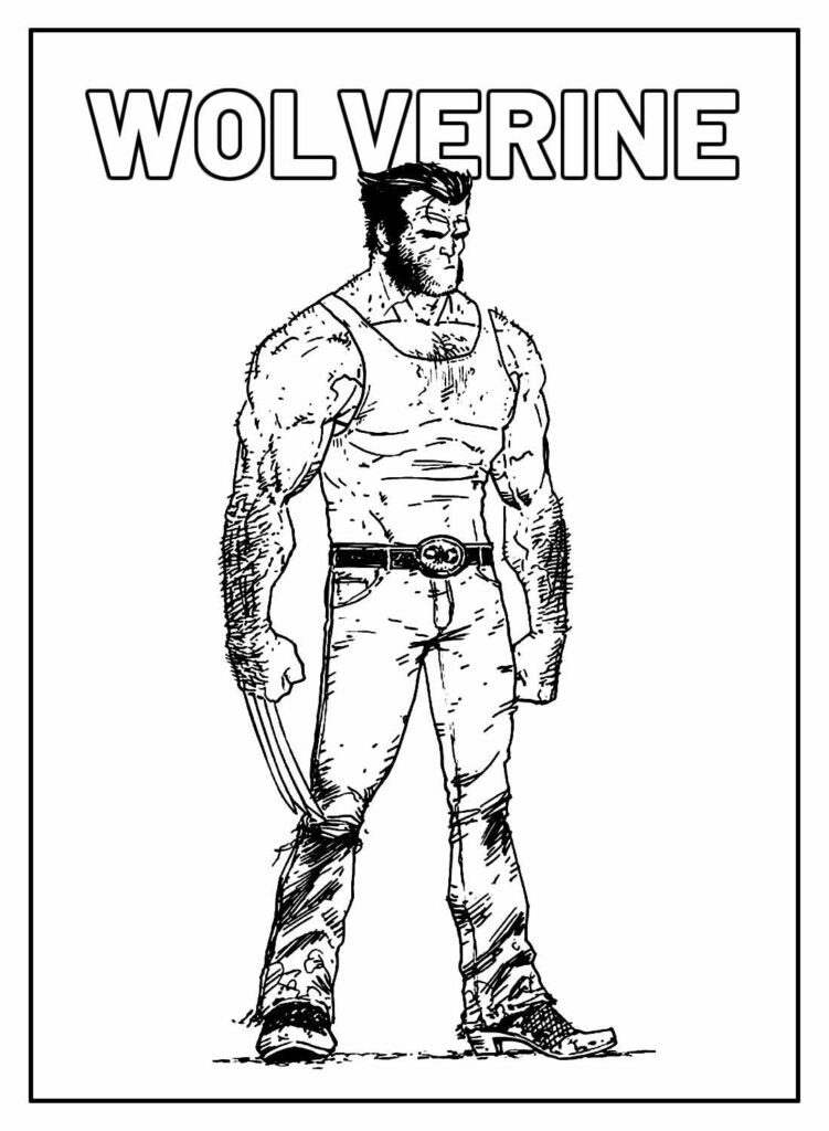 desenho para colorir de wolverine 32