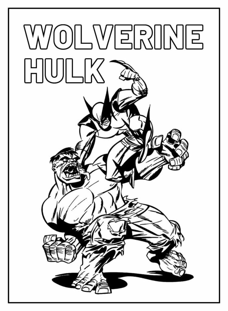 desenho para colorir de wolverine 33