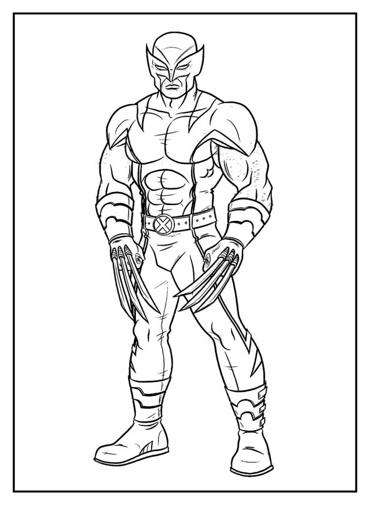desenho para colorir de wolverine 36