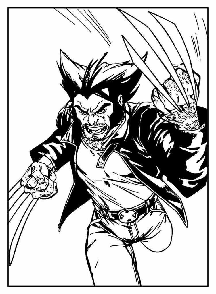 desenho para colorir de wolverine 37