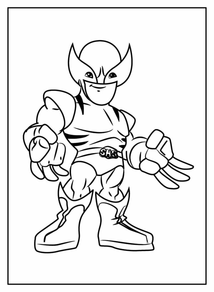 desenho para colorir de wolverine 38