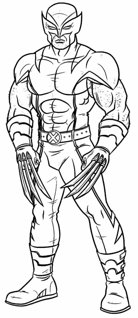 desenho para colorir de wolverine 5