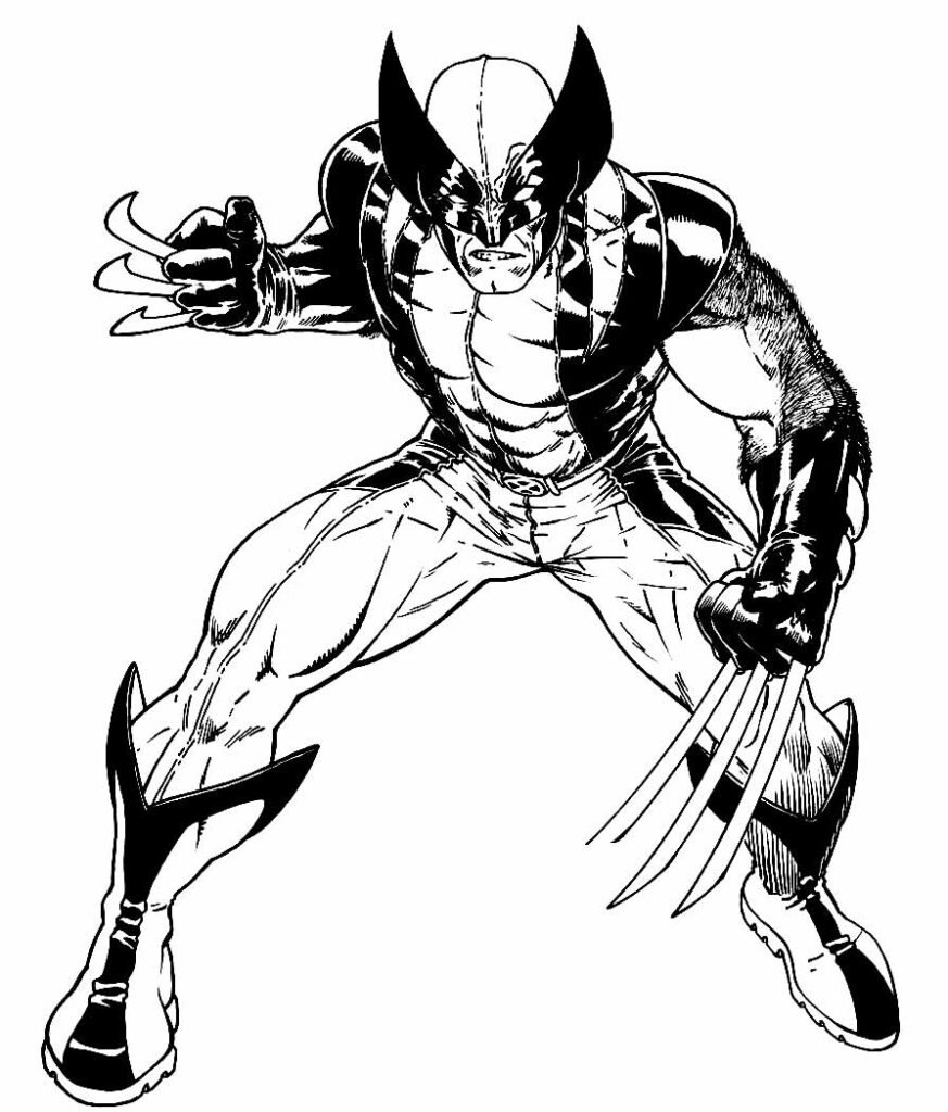 desenho para colorir de wolverine 6