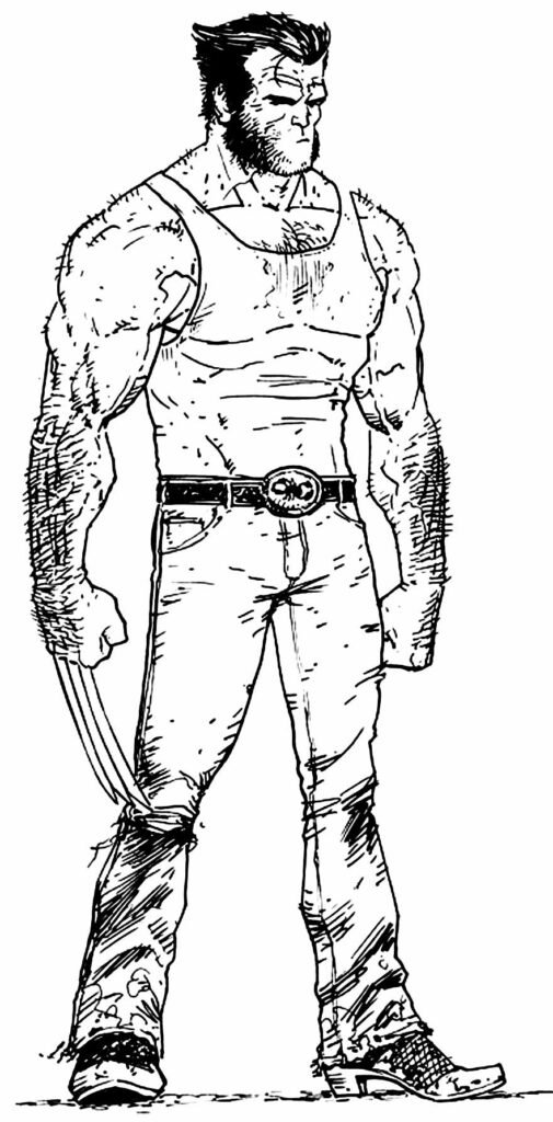 desenho para colorir de wolverine 8