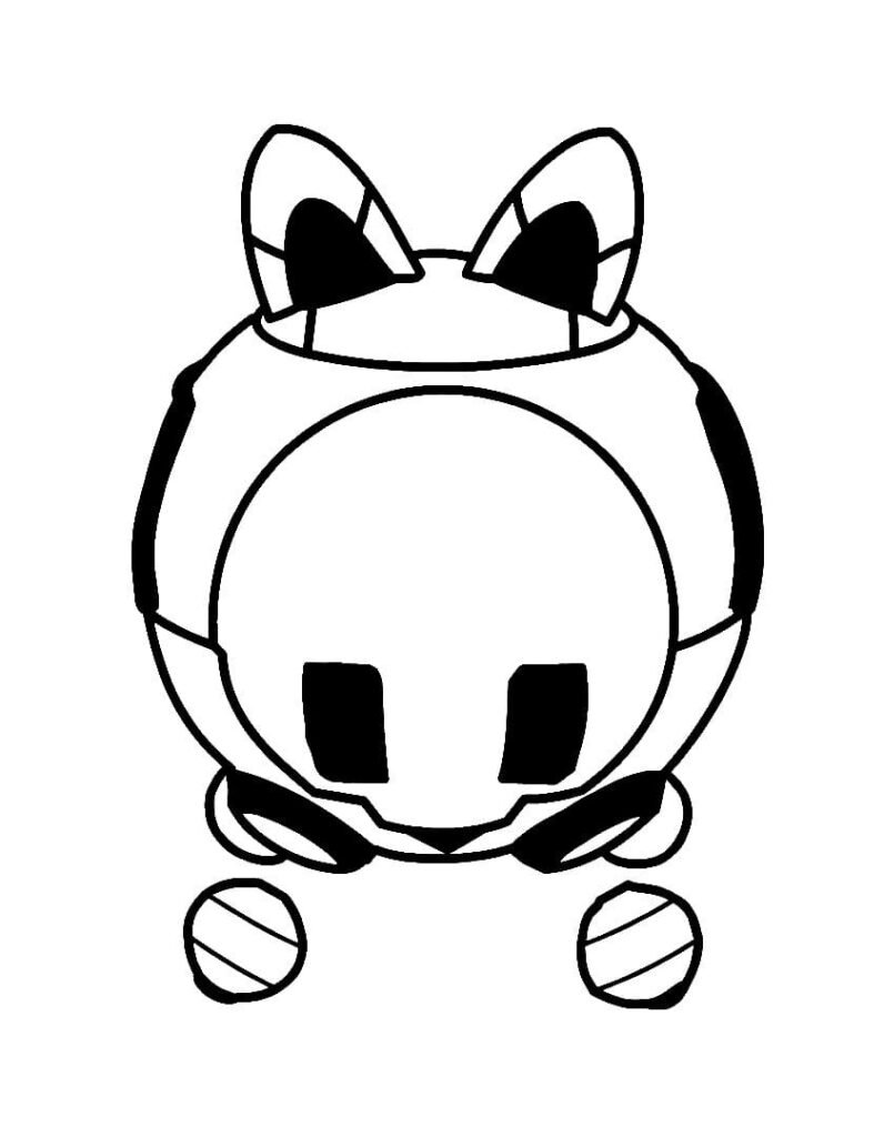 desenho para colorir free fire robo