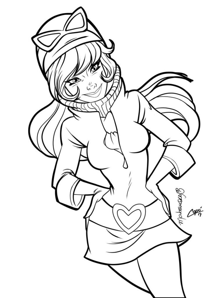 desenho penelope charmosa para colorir anime