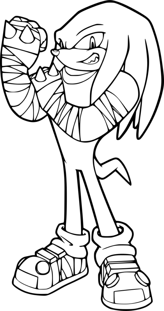 desenho sonic Knuckles-the-Echidna