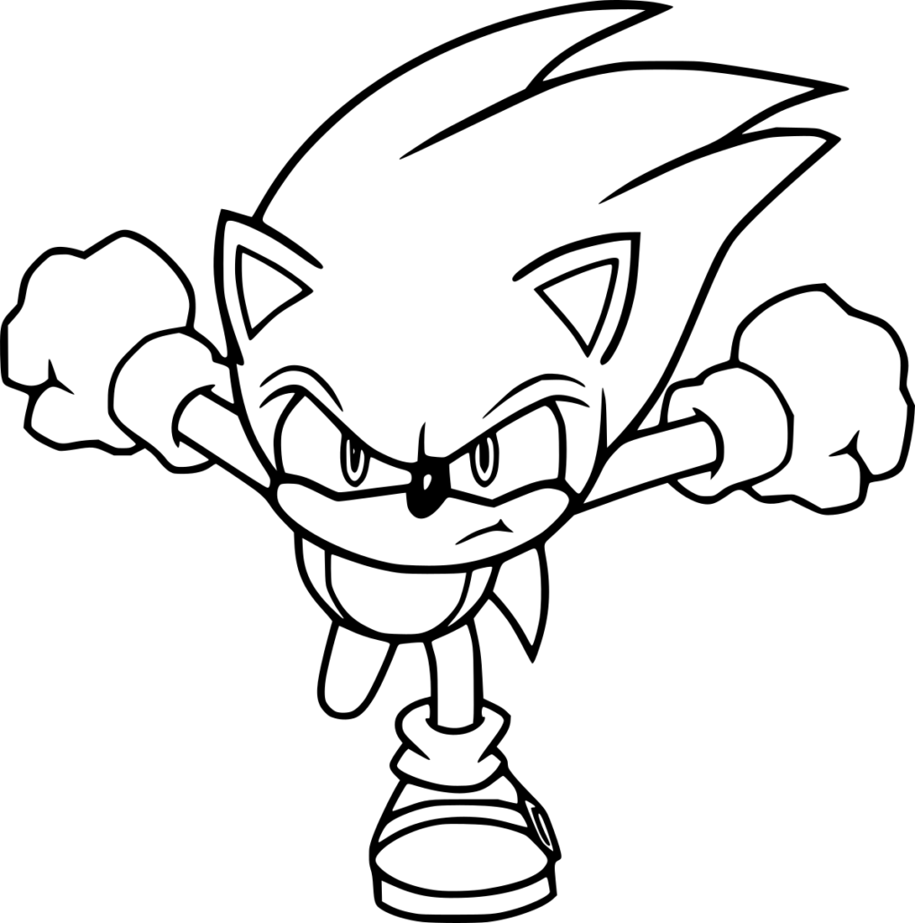 Como Desenhar e Pintar o Sonic correndo bem fofo #desenheosonic #pint