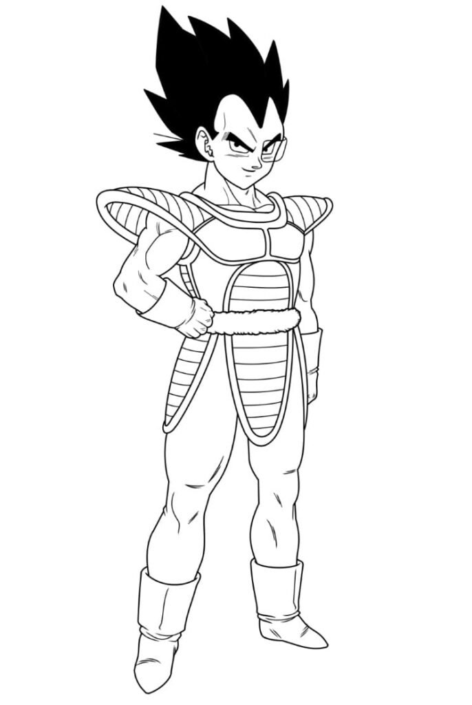 desenho vegeta sorrindo para colorir desenho vegeta sorrindo para colorir