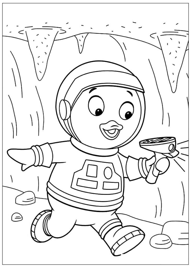 desenhos backyardigans pablo para colorir espaço