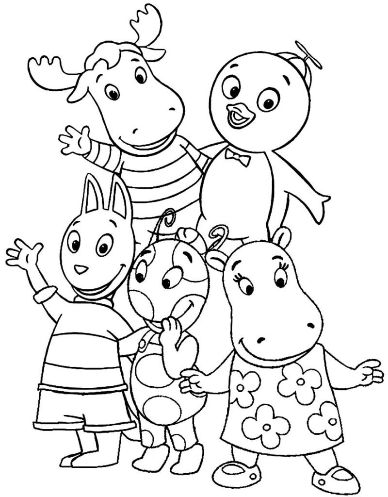 desenhos backyardigans para colorir amigos
