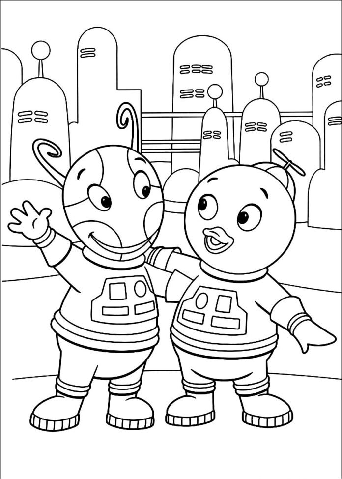 +70 Desenhos dos Backyardigans para colorir e imprimir