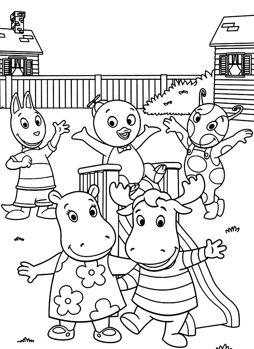 +70 Desenhos dos Backyardigans para colorir e imprimir