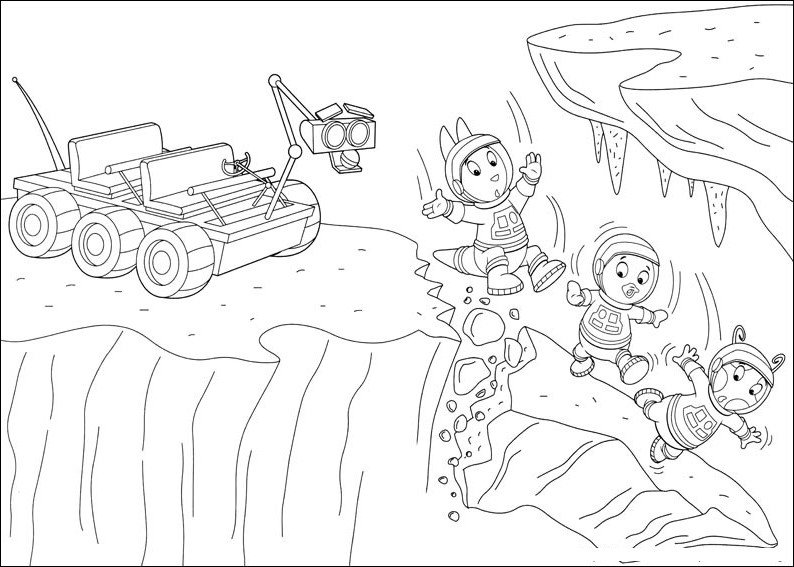 desenhos backyardigans para colorir marte