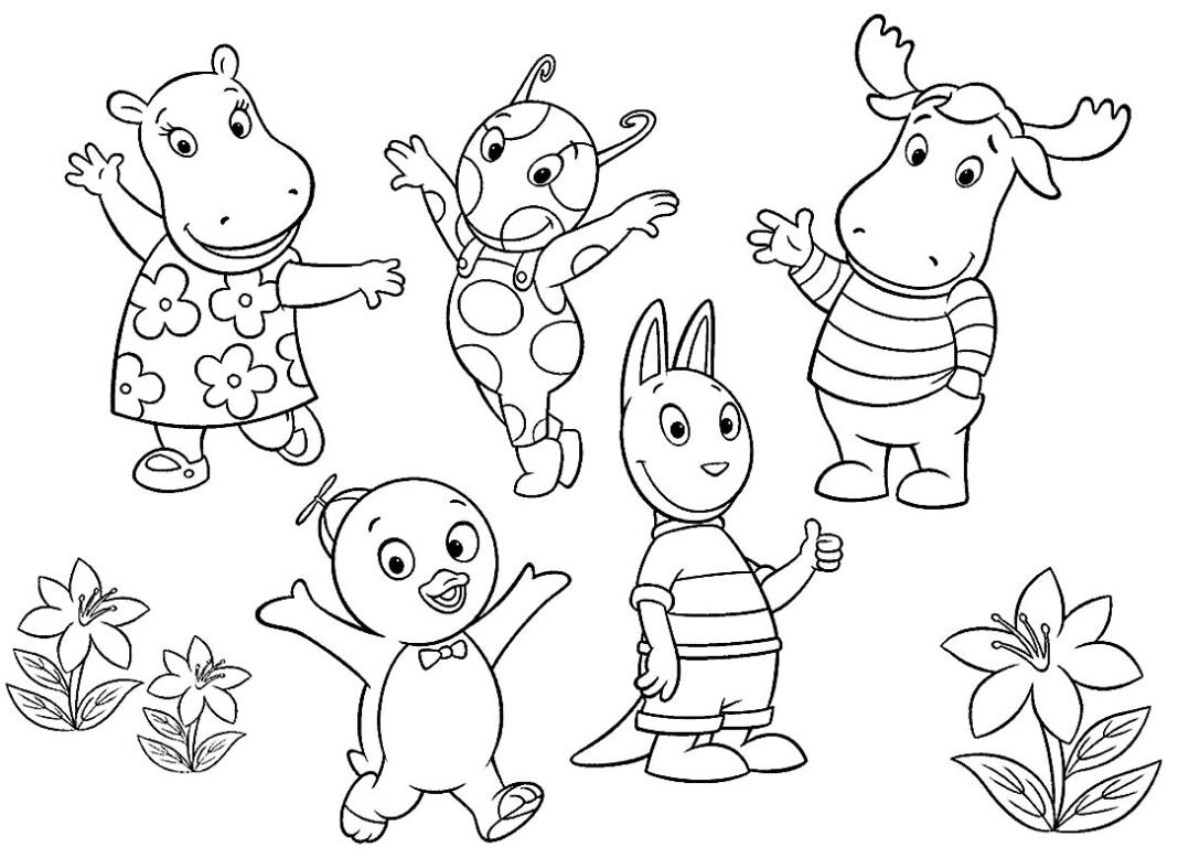 +70 Desenhos dos Backyardigans para colorir e imprimir