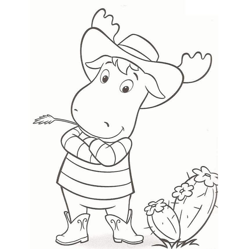 desenhos backyardigans tyrone para colorir caipira