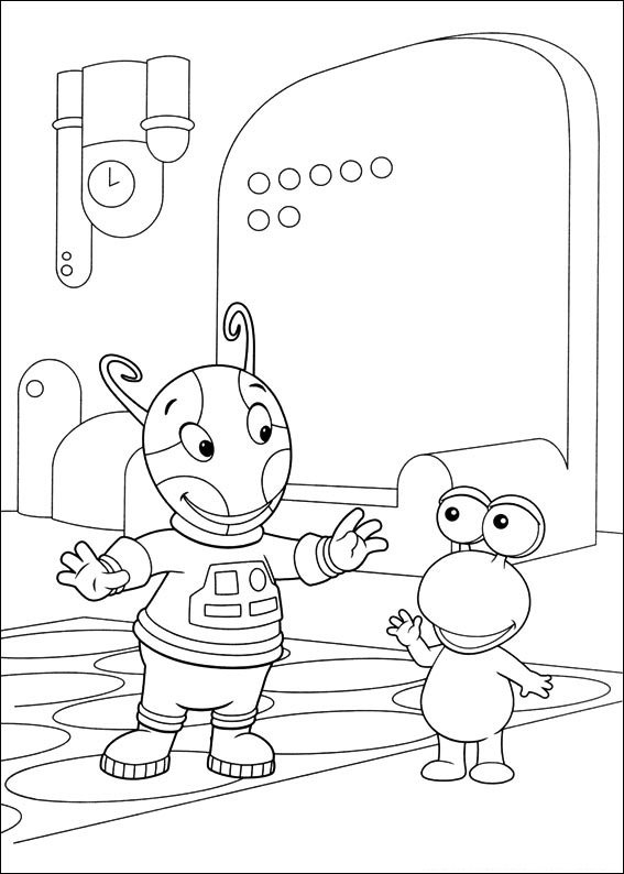 desenhos backyardigans uniqua para colorir espaço et