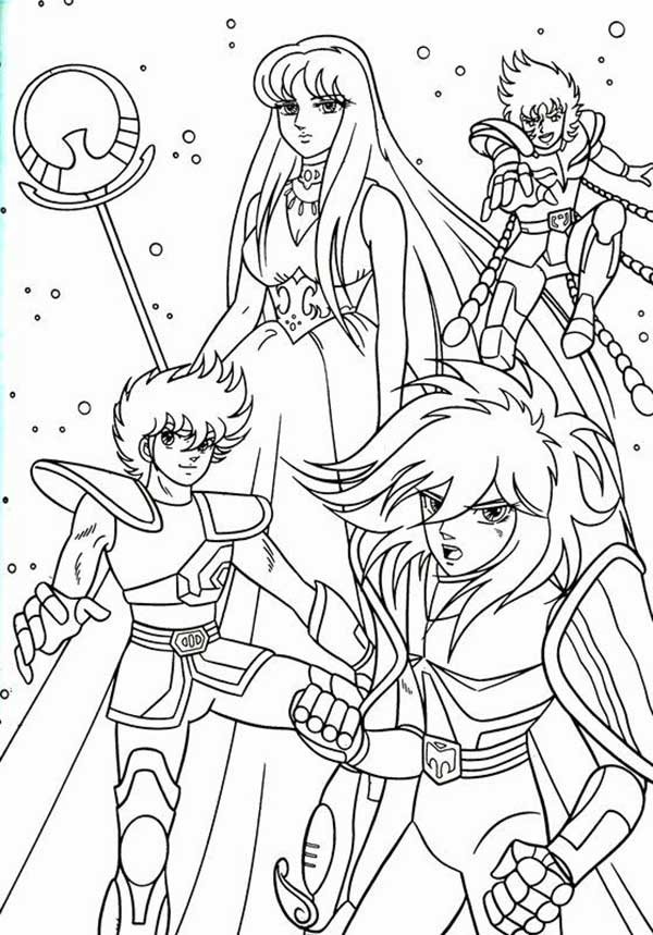 desenhos cavaleiros do zodiaco para colorir imprimir