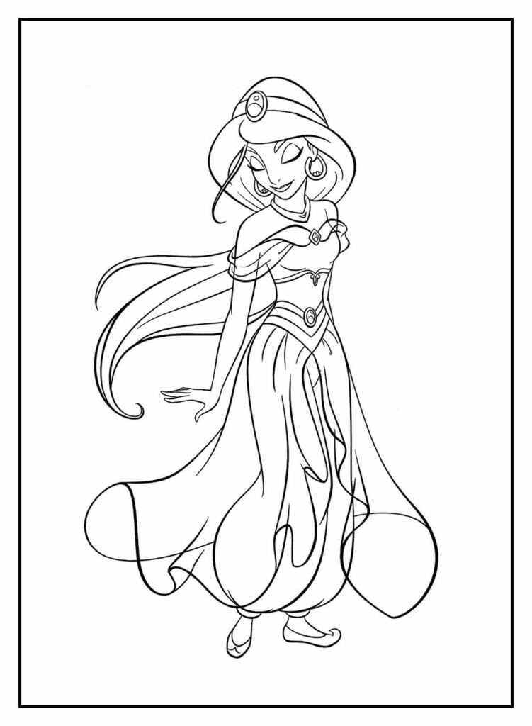 desenhos da jasmine para colorir 14