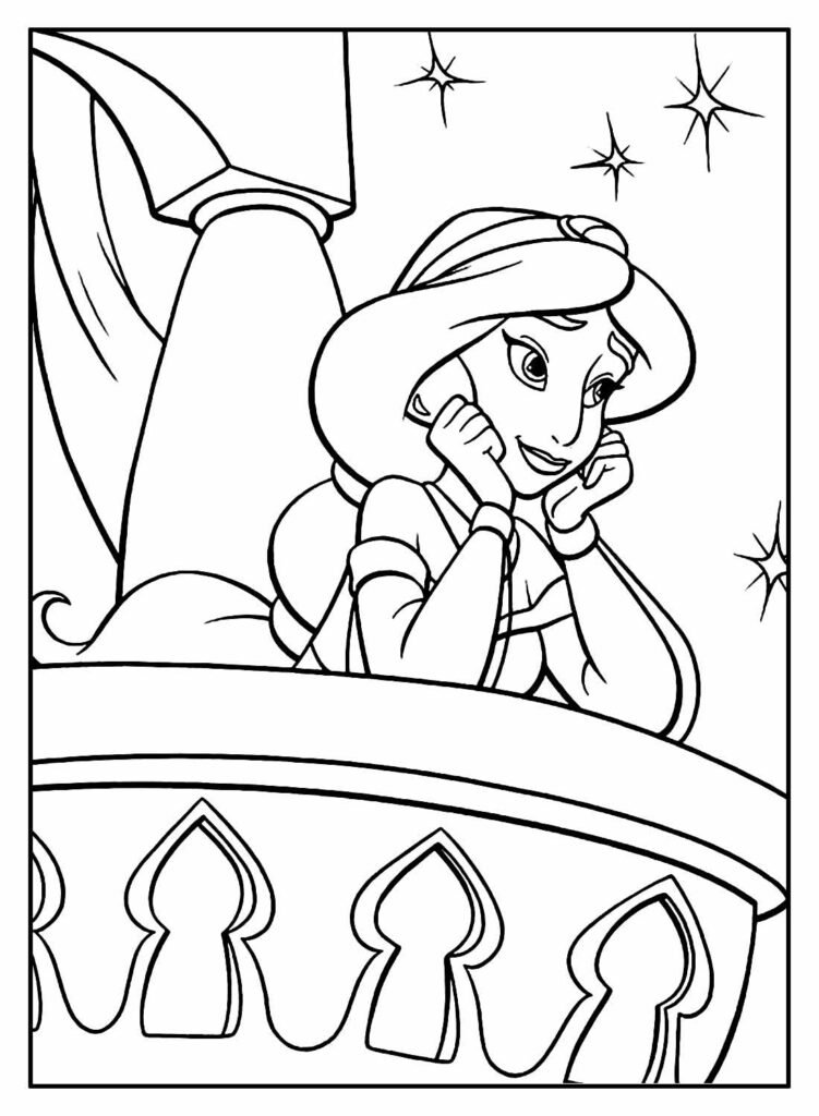 desenhos da jasmine para colorir 17