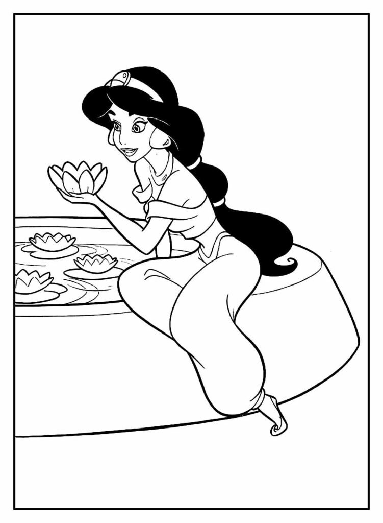 desenhos da jasmine para colorir 20
