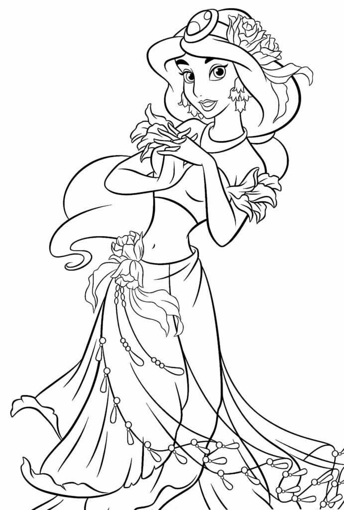 desenhos da jasmine para colorir 6