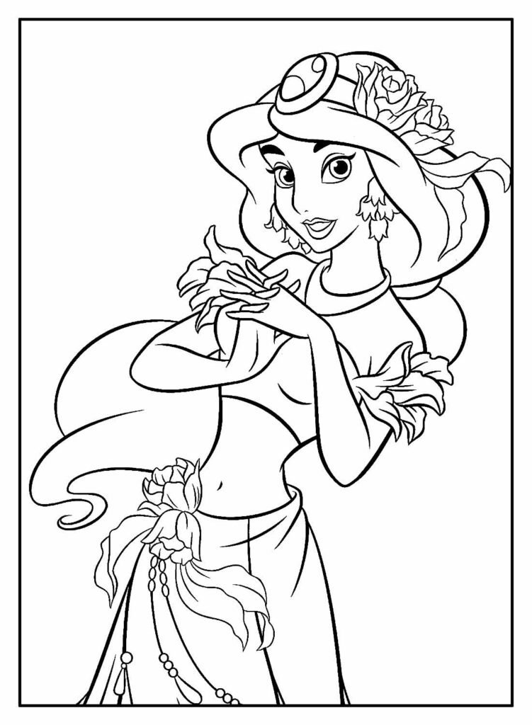 desenhos da jasmine para colorir 8