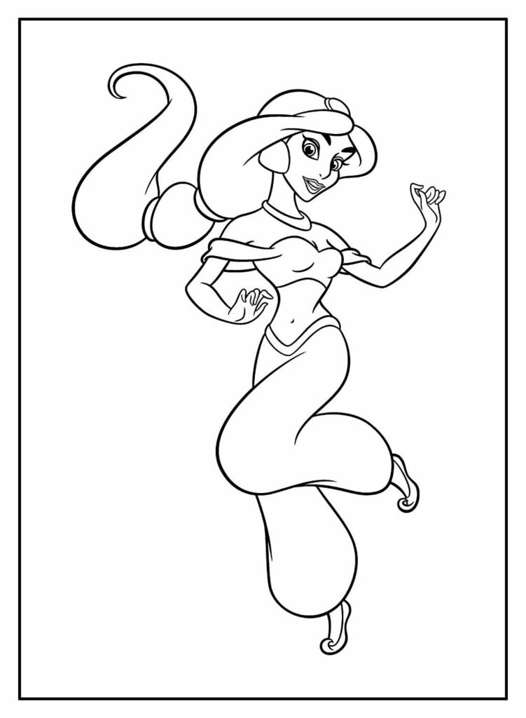 desenhos da jasmine para colorir 9