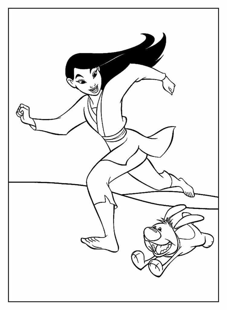 desenhos da mulan para colorir 16