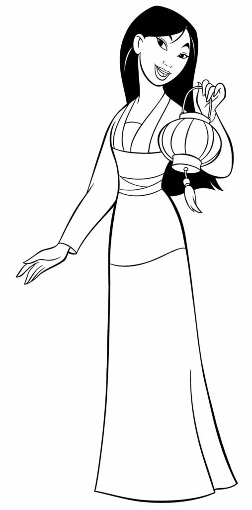 desenhos da mulan para colorir 18