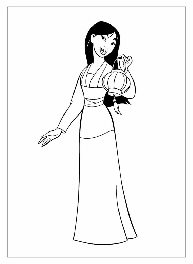 desenhos da mulan para colorir 19