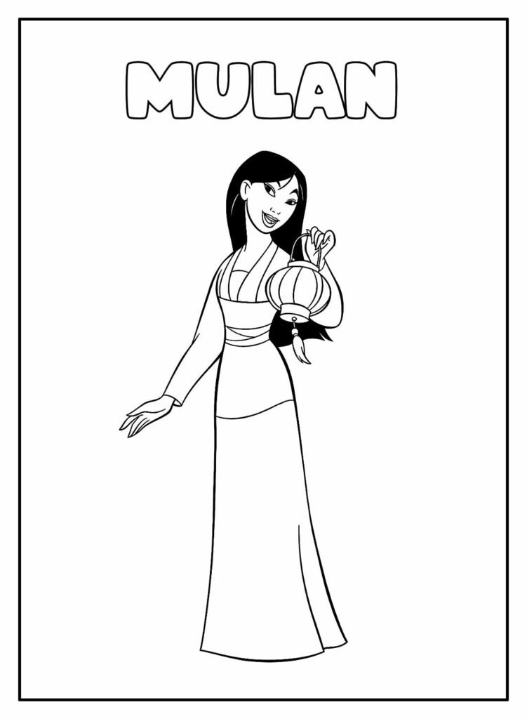 desenhos da mulan para colorir 20