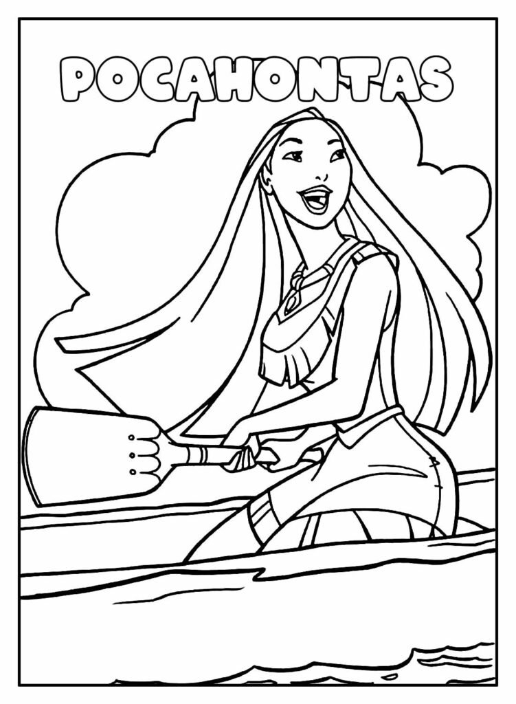 desenhos da pocahontas para colorir 13