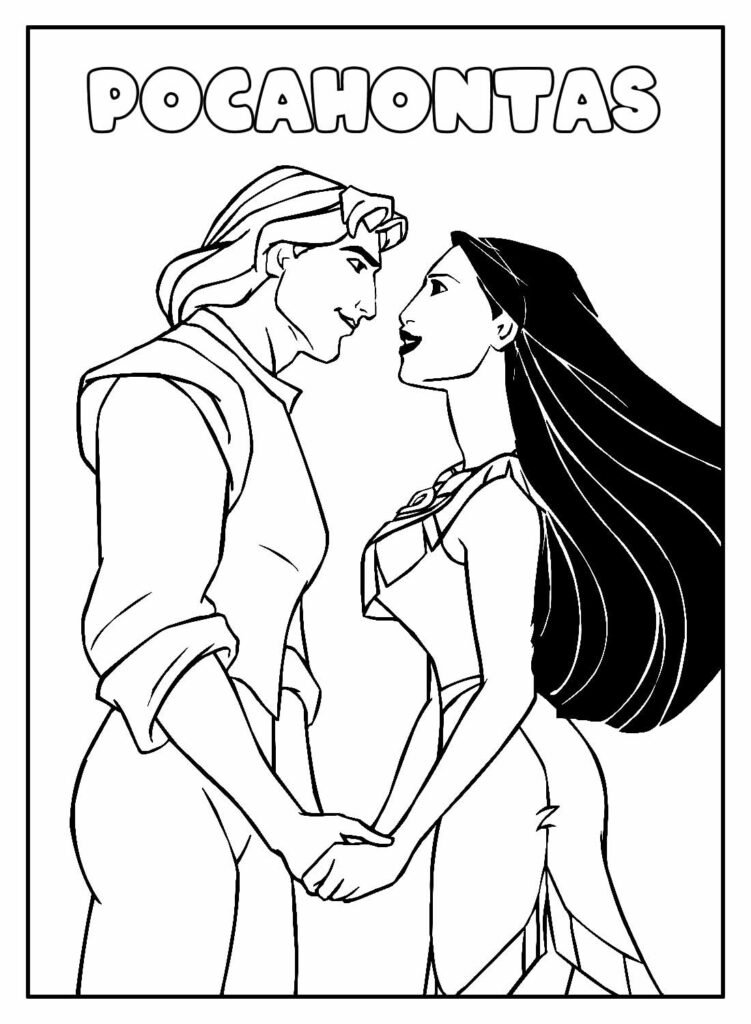 desenhos da pocahontas para colorir 21