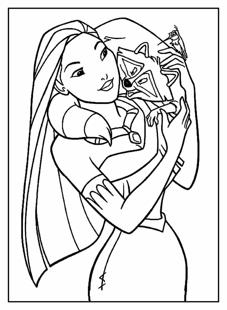 desenhos da pocahontas para colorir 23