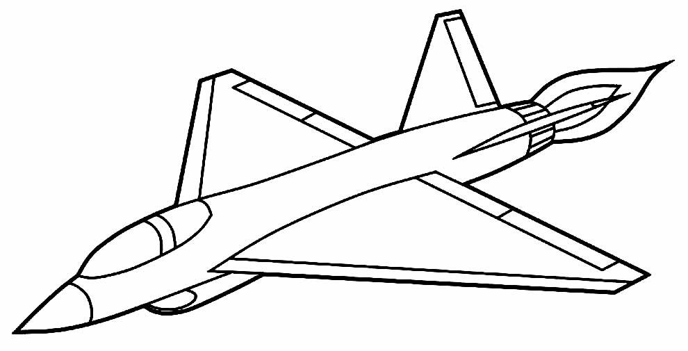 desenhos de aviao para colorir 12