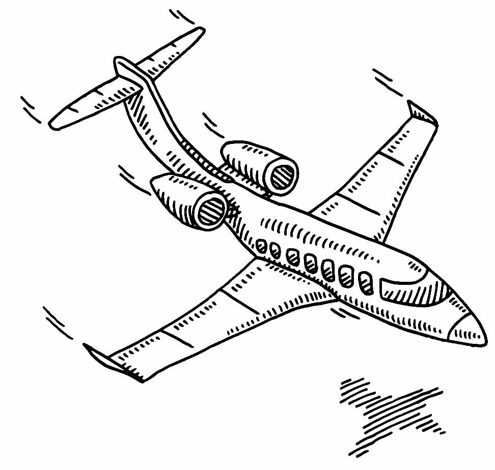 desenhos de aviao para colorir 15