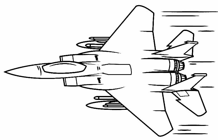 desenhos de aviao para colorir 16