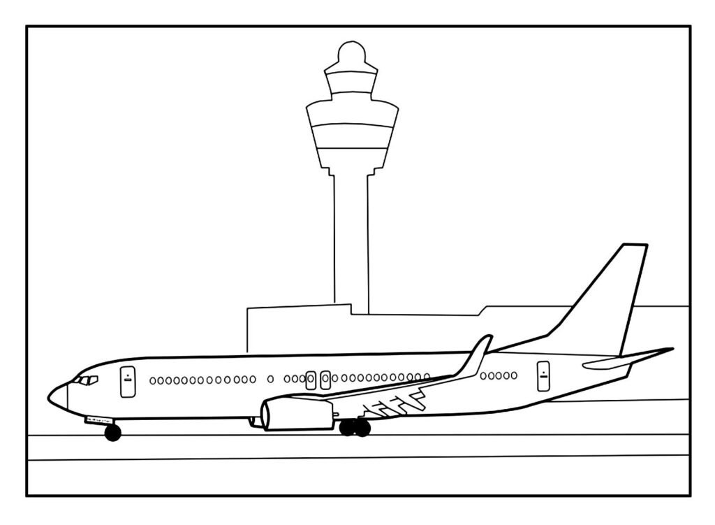 desenhos de aviao para colorir 17