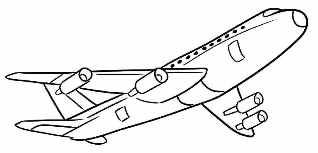 desenhos de aviao para colorir 18