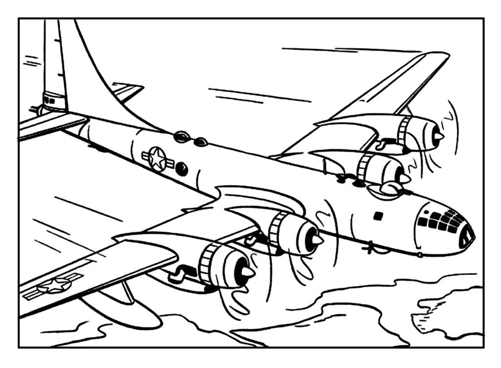 desenhos de aviao para colorir 23
