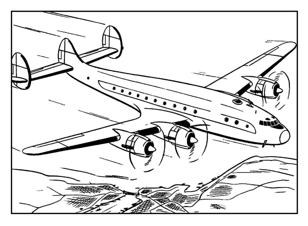 desenhos de aviao para colorir 24