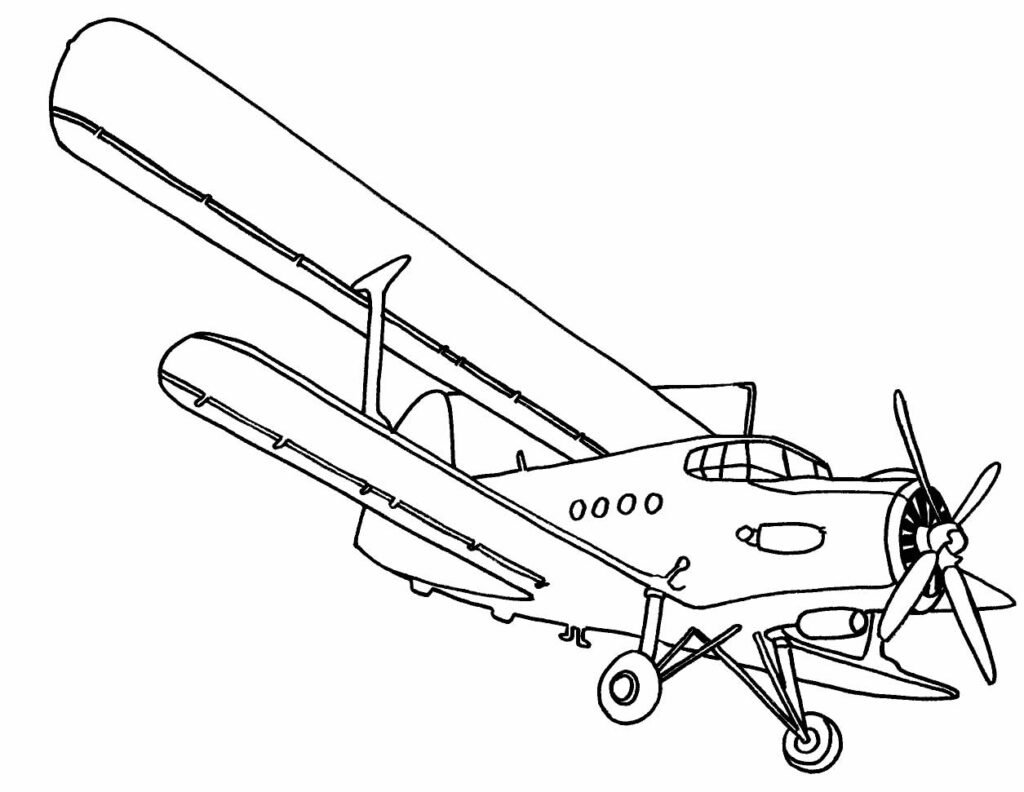 desenhos de aviao para colorir 26