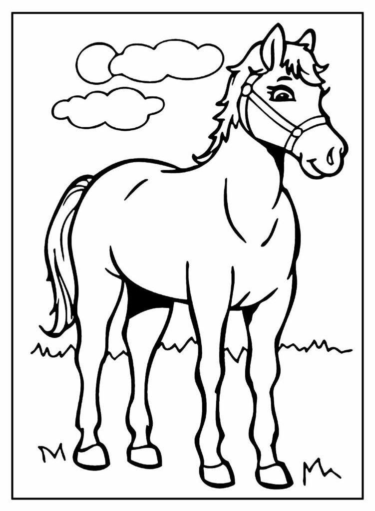 desenhos de cavalo para colorir 1