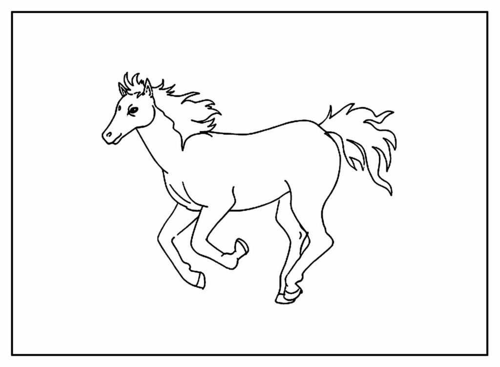 desenhos de cavalo para colorir 14